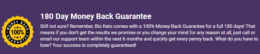 Bio Keto Advantage Money Back Guarantee